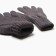 Female gloves, dark gray color, size 18
