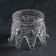 Glass Figure Saletnik "Crown", D = 12 cm