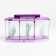 Aquarium set is three -section, with LED backlight, 2.55 liters, purple