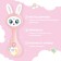 Musical toy "Favorite Bunny", sound, light, pink color