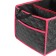 Organizer in the trunk, folding, quilted, oxford, 38 × 31 × 25 cm, black, red line