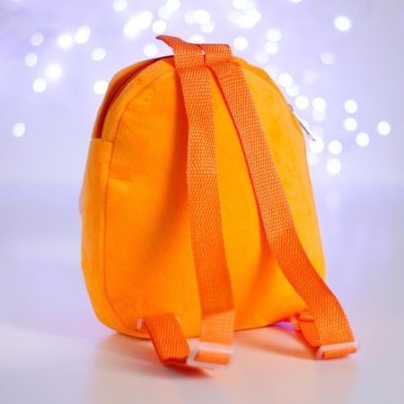 Baby backpack for a girl "Fox", with a pocket, 22x17 cm-2