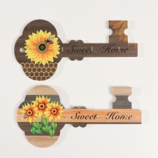 Decorative wood hooks 
