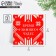 Cards-Mini "Time of Winter Miracles", red knit 7 x 7 cm, New Year