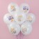 Shar Latex 12 “Happy Birthday, Smile!”, White, pastel, 1 tbsp., Set 25 pcs.. mix