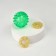 Hands and legs massage, d = 3.5 cm, 2 rings, green color