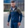 Sports costume men's ISee, size 52, khaki color, dark blue