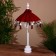Interior souvenir "Umbrella" burgundy 60 cm