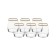 A set of glasses for whiskey, decor “Gold Gold”, 290 ml x 6 pcs.