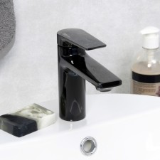 Смеситель для раковины WasserKraft Glan 6603, однорычажный, длина излива 121 мм, черный
