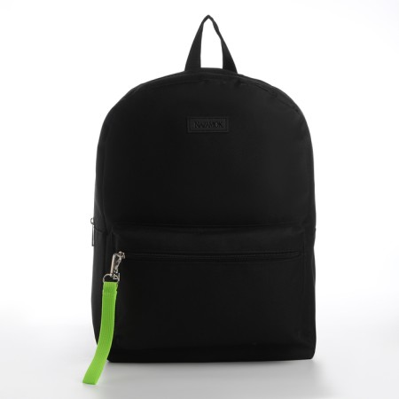 School textile backpack with a lobe of a sling, 38x29x11 cm, black-4