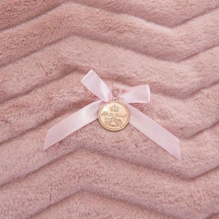 Climeninine bedspread, size 210x230 cm, pink color-5