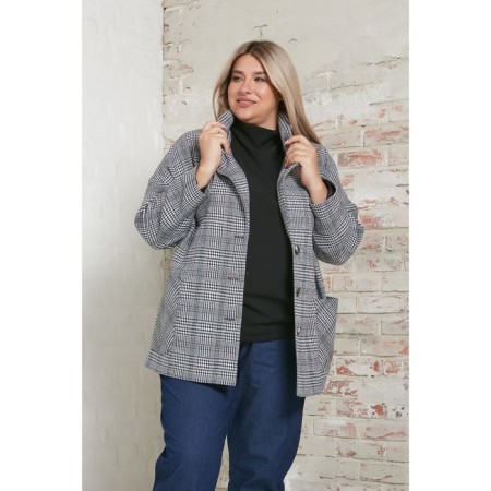 Female jacket, size 58, black color-2