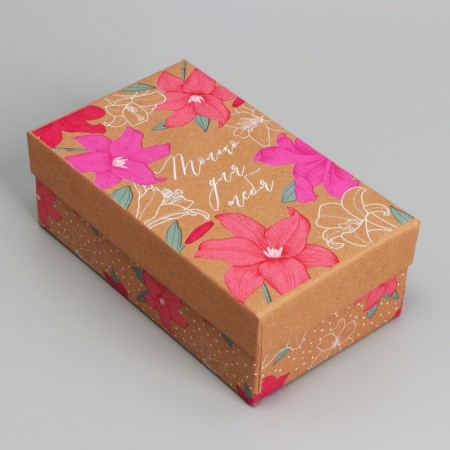 Set of boxes 6 in 1, gift packaging, “Flowers”, 12 x 7 x 4 - 22 x 14 x 8.5 cm-11