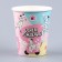 A one -time paper glass "Happy Birthday", dogs, 250 ml