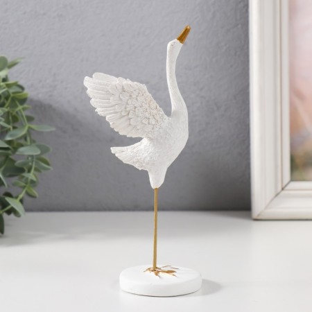 Souvenir Polystone "White Heron" mix 16.5x5.6x5 cm-1