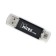 Flash drive Mirex Smart Black, 16 GB, USB2.0, USB/microUSB, th he is up to 25 mb/s, pake up to 15 Mb/s, black