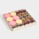 Box for confectionery with PVC lid "elegant", 21 x 21 x 3 cm, new year