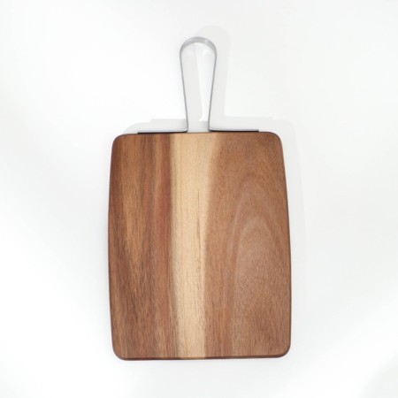 Groot board with a metal pen, 35.8 × 20 × 1.6 cm, tropical acacia-5