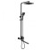 The shower system FMARK FS8145-35H, tropical shower, shower set, mixer, black