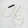 Girlynda "Horse tail" 10 threads of 1 m, IP20, silver thread, 100 LED, glow of multi (RGB), overflows, 12 V