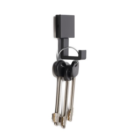 Furniture hook cappio basket, one -rod, black color-1
