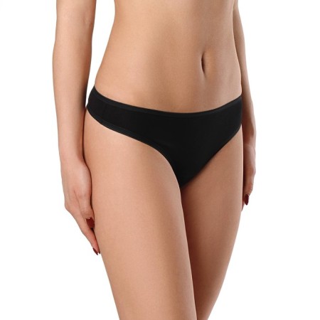 Cowards women's thongs, black color, size 50