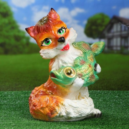 Garden figure "Fox" 25x30x40cm mix