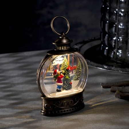 LED figure "Child and Christmas tree" 9 × 13 × 3.5 cm, plastic, batteries AG13x3, glow warm white