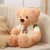 Soft toy "Bear", in a jacket, 50 cm, beige color