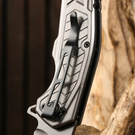 Folding "Predator" semi -automatic, wood lining, 22cm, blade 9.3cm-4