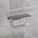 Holder for toilet paper with a shelf, 7.5 × 18 × 10 cm, stainless steel