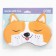 Sleep mask with ears "Pyosha", 19.3 x 13 cm, orange color
