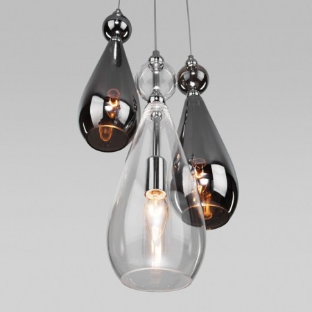 Suspended lamp with iLario glass ceiling, 40W, E14, 31x31 cm-2