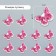 Button decorative tree "Butterfly in roses" 2.5x3 cm