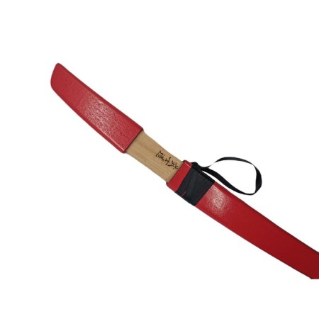 Wooden children's sword "Tanto", red color, beech-5