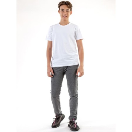 Sports pants for ISEE boys, height 122-128 cm, dark gray color