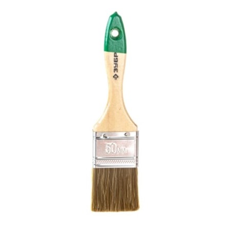 Brush flat bison 4-01009-050, mixed bristles, wooden pen, 50mm