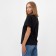 T-shirt female plain Minaku Regular Fit: Black color, rr 46
