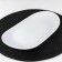 Oval porcelain oval porcelain, 28 × 16 cm, white color