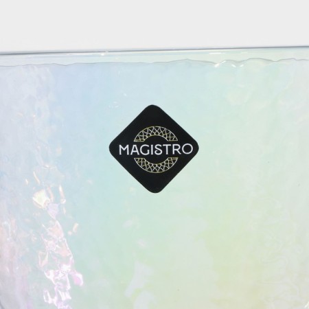 Glass glass for the wine Magistro "Pearls", 400 ml, pearly color-7