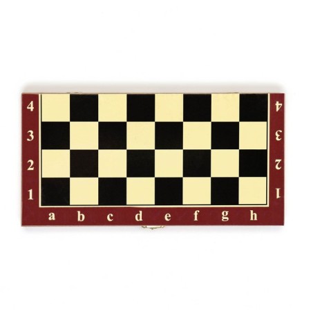 Chess table, 29 x 29 cm, woodboard, plastic figures-4