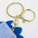 Dino-puzzle with a calculator, on a keychain, Mix color