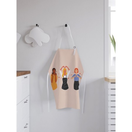 Apron kitchen with a photocrint “Recognition of love”, adjustable, size OS-1
