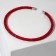 Challenge's necklace, red color, 30 cm