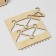 Star for jewelry "Universal", plywood, beige color