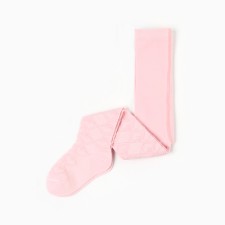 Pantyhouses are children's openwork, the color is light pink, height 92-98 cm