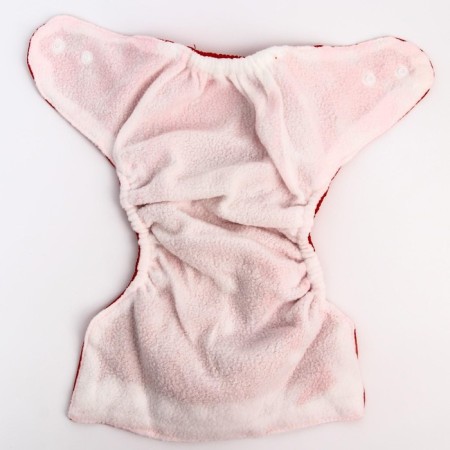 Reusable diaper "I love mom", the color is red-6