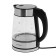 Electric kettle Harper HWK-GM03, 2200 watts, 1.7 l, glass, silver