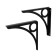 Decor bracket, 245x245, 2 pcs, black color